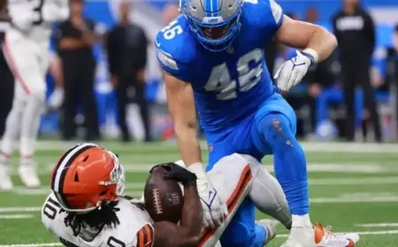 Detroit Lions’ Jack Campbell Earns Top NFL Linebacker Award