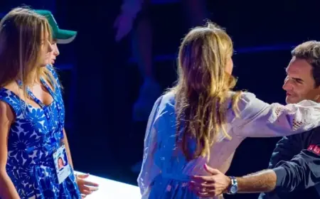 Federer’s Daughter Shines in $1,000 Prada Dress at Australian Open