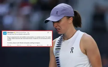 Australia Issues Heat Warning on Świątek’s Match Day: “Seek Shade”