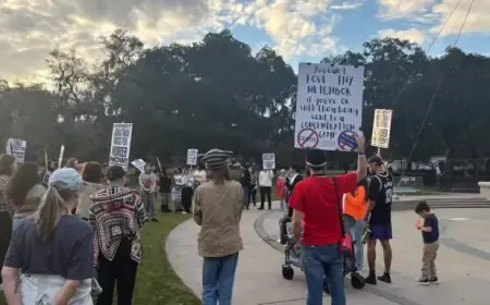 ICE Protest Ignites in Forsyth Park