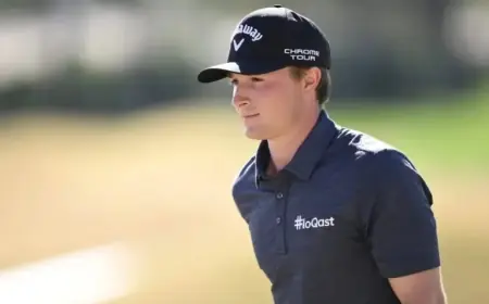 Blades Brown, 18, Sets Course Record to Tie Scheffler at American Express