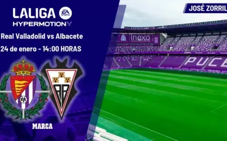 Valladolid vs. Albacete: Match Time, TV Channel, and How to Watch Today