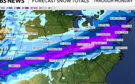 New Snowstorm Forecast Maps Reveal Key Areas for Severe Winter Weather