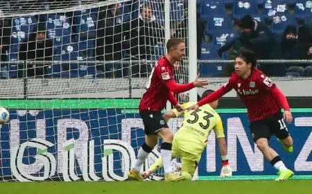 Hannover 96 Triumphs with Quick Goals After Yellow-Red Card Incident