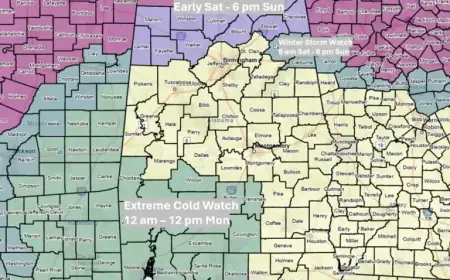 Alabama Braces for Icy and Snowy Weather