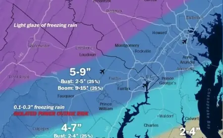 Severe Winter Storm Hits Tonight, Bringing Cold Into Next Week – The Washington Post