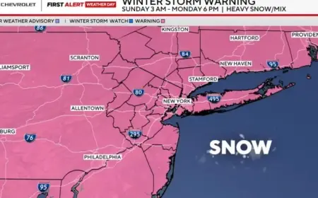 Heaviest Snowfall Expected This Weekend in New York and New Jersey: Timeline