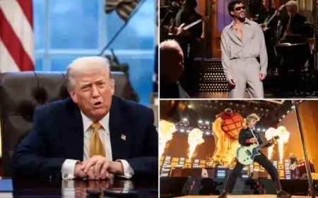 Trump Criticizes Super Bowl, Disses Halftime Acts Bad Bunny and Green Day