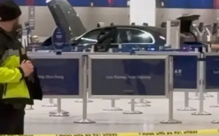Car Collides With Detroit Metro Airport Entrance, Injuring Six