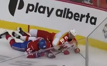 David Reinbacher Exits Game After Suffering Injury from High Hit