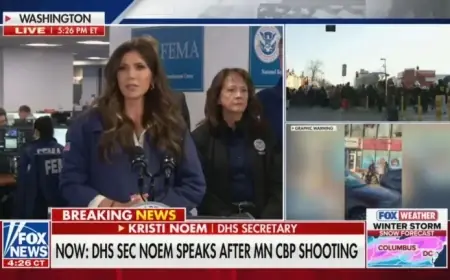 Kristi Noem: ICE Agent Fired Defensively; Blames Walz, Frey for Encouraging Violence