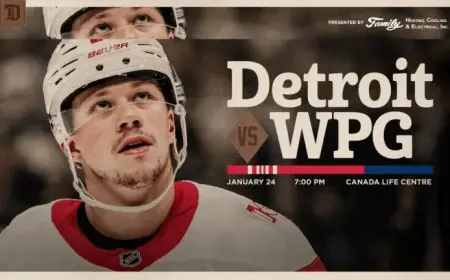 Red Wings Conclude Road Trip in Winnipeg This Saturday