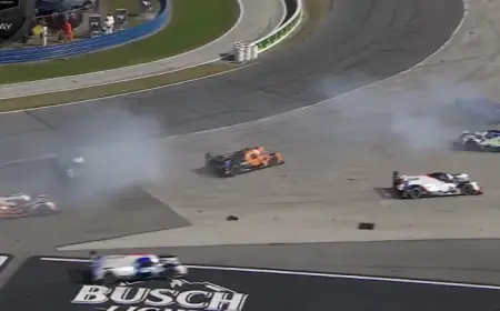 Porsche Dominates Daytona 24 Hours with Dramatic Opening Lap Lead