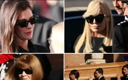 Celebrities Gather in Rome for Valentino Garavani’s Funeral