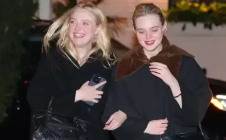 Elle and Dakota Fanning Redefine All-Black Winter Fashion Style