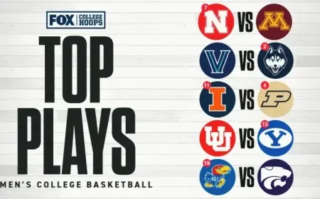 Kansas Dominates K-State; BYU Triumphs Over Utah in College Basketball Highlights