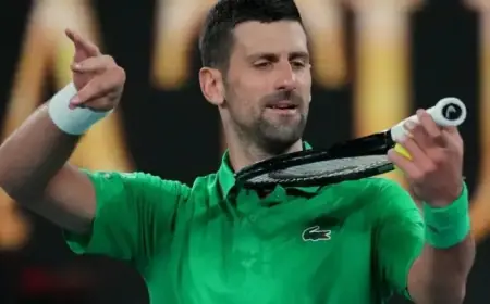 Novak Djokovic Reaches Australian Open Quarterfinals as Jakub Mensik Withdraws