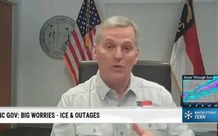 NC Governor Assesses Winter Storm Damage