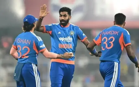 India vs New Zealand 3rd T20I: Bishnoi, Bumrah, Hardik Restrict NZ to 153/9