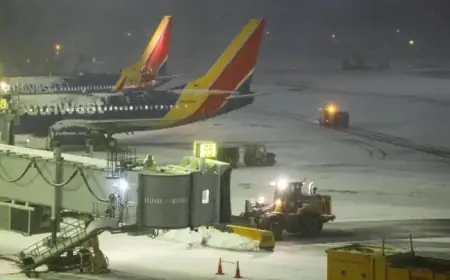 Winter Storm Triggers Record 10,000 Flight Cancellations, Highest Since COVID