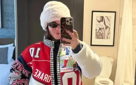 Drake Maye’s Wife Dazzles in Custom Patriots Gear at 2026 AFC Championship