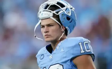 Mack Brown Praises Patriots QB Drake Maye as Inspirational Leader