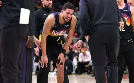 Devin Booker’s Ankle Sprain to Be Reevaluated in One Week