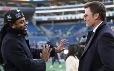Tom Brady, Richard Sherman Photos Recall Viral Meme in NFL Playoffs