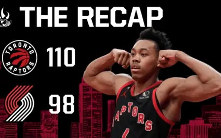 Raptors Break Trail Blazers’ Streak as RJ Returns
