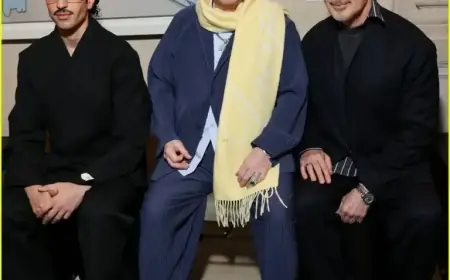 Elton John and David Furnish Attend Jacquemus Paris Fashion Week Event