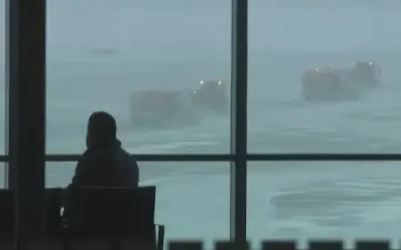 Toronto’s Pearson Airport Cancels Over Half of Sunday Flights Due to Snowstorm