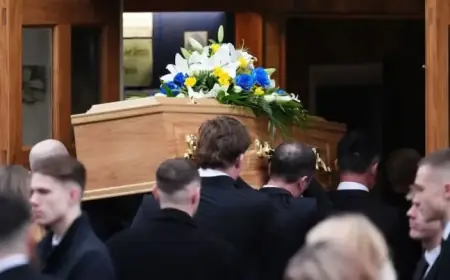 Gabby Logan’s Son Honors Terry Yorath, Carries Coffin to Welsh Anthem