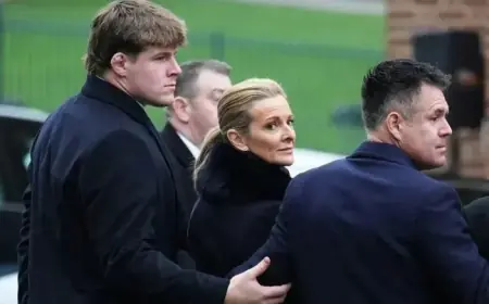 Gabby Logan Joins Family to Honor Football Legend Dad Terry Yorath at Funeral