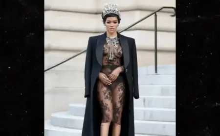 Teyana Taylor Stuns in Sheer Dress at Paris Fashion Week
