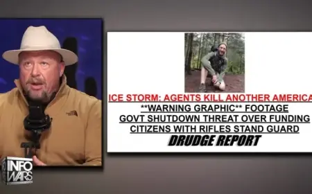 Alex Jones Claims Alex Pretti Incited His Own Death Amid Riot