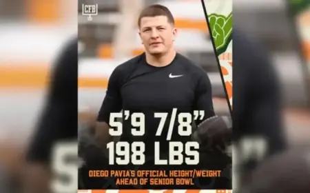 Vandy QB Diego Pavia’s Measurements Announced Before Senior Bowl, NFL Draft