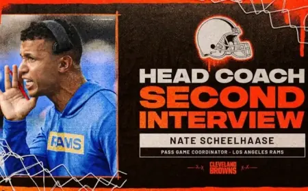 Browns Conduct Second Head Coach Interview with Rams’ Nate Scheelhaase