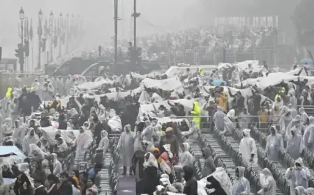 Rain Lowers New Delhi Night Temperatures, Slightly Improves Air Quality