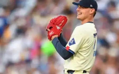 River Ryan Shines Among Seven Dodgers Prospects in Athletic’s Top 100