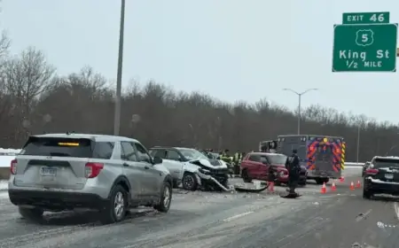 Serious Injuries in Multi-Vehicle Crash Shut Down I-91 in Enfield