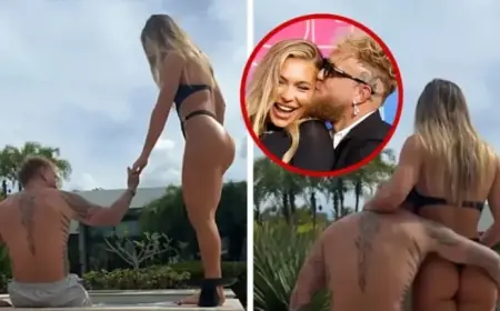 Jake Paul and Fiancée Jutta Leerdam Spice Things Up with Hot Tub Photo