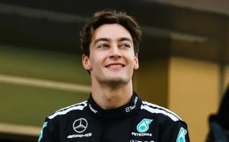 George Russell Praises Teams After Thrilling Day 1 at Barcelona Shakedown