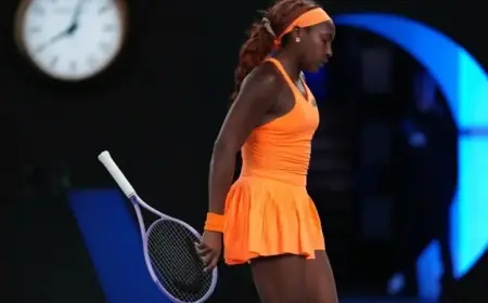 Coco Gauff Breaks Racket in Frustration After Australian Open Defeat