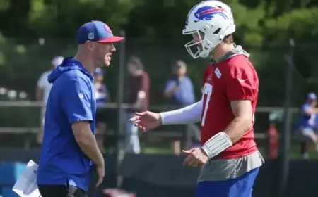 Bills Appoint Joe Brady as Head Coach, Josh Allen Celebrates