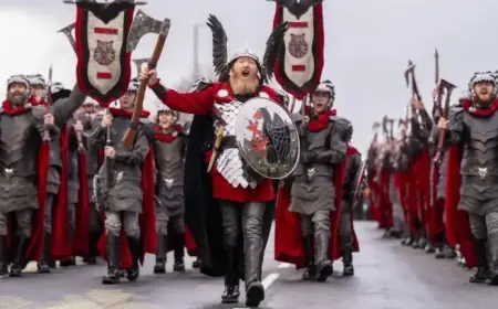 Throngs Unite in Shetland for Up Helly Aa Fire Festival Celebration