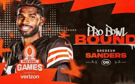 Browns QB Shedeur Sanders Earns Pro Bowl Selection