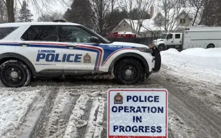 Four Arrested After Bomb-Making Chemicals Discovered in London, Ontario Home