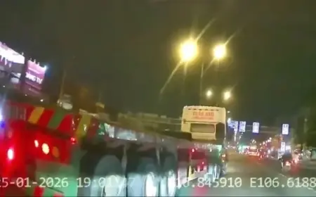 Footage Captures Tractor-Trailer Forcing SUV on Do Muoi Street