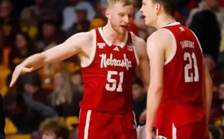 Nebraska Faces No. 3 Michigan Without Rienk Mast and Braden Frager