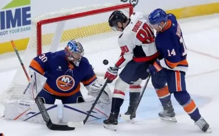 Pierre-Luc Dubois Rejoins Caps Practice Ahead of Kraken Matchup